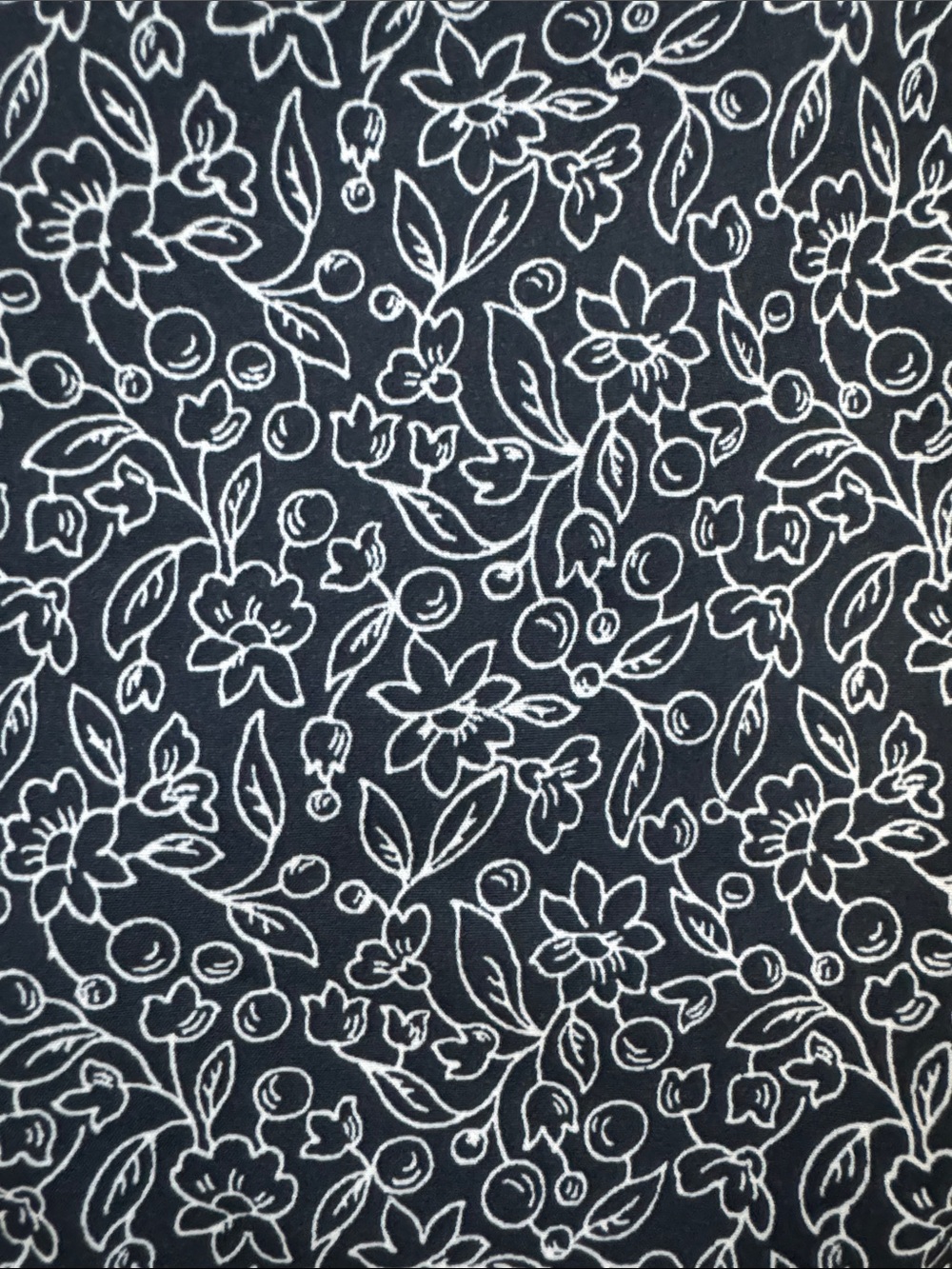 Men's Navy Patterned Button-Up Jacket - Picture 5 of 5